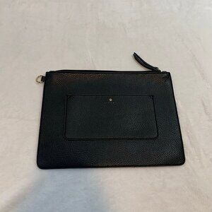 Travanti black faux leather ipad device tablet sleeve